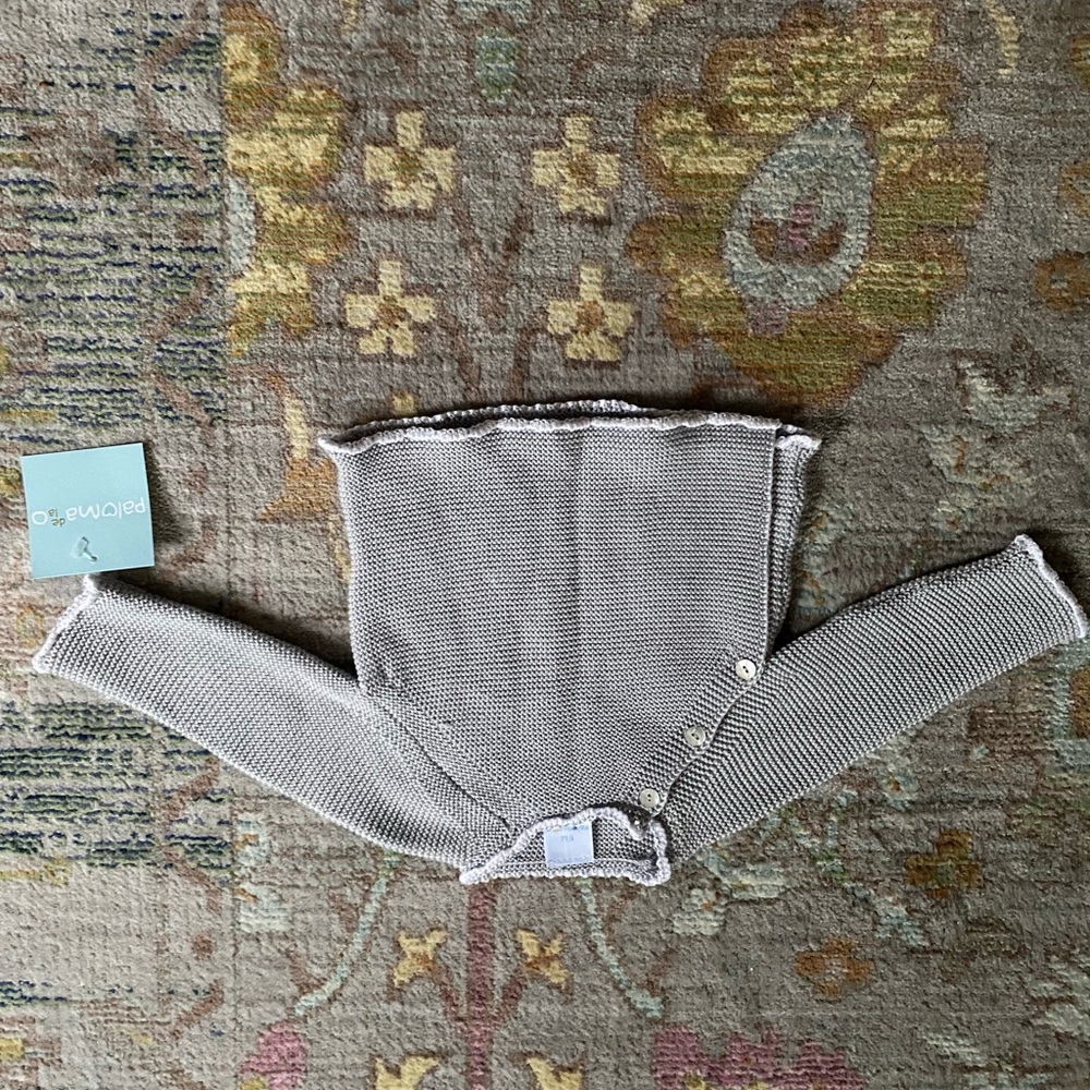 Paloma-o grey cardigan 6M NWT